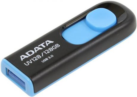 Флешка USB 128Gb A-Data UV128 USB3.0 AUV128-128G-RBE черный синий