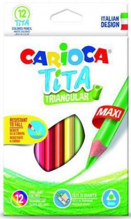 Набор цветных карандашей CARIOCA TITA MAXI 42789 12 шт