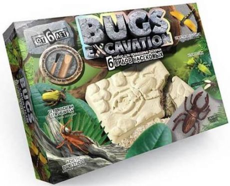 Набор для раскопок ДАНКО-ТОЙС Bugs Excavation. Насекомые (жуки и стрекоза) BEX-01-02