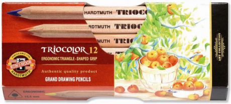 Набор цветных карандашей Koh-i-Noor TrioColor 12 шт 17.5 см 3152N/12 KS