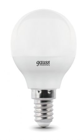 Лампа GAUSS 105101107-D led globe-dim e14 7w 3000к диммируемая 1/10/100