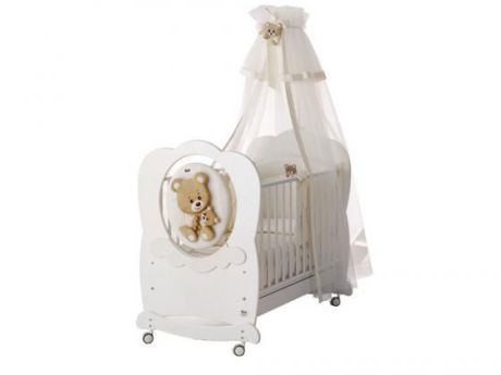 Кроватка-качалка Baby Expert Abbracci-Trudi (белый)
