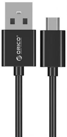 Кабель microUSB до 0.5м Orico круглый ADC-05-V2-BK