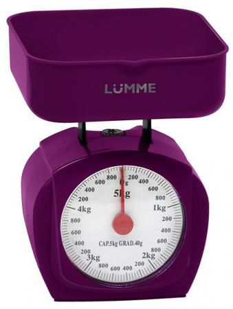 Весы кухонные Lumme LU-1302 фиолетовый чароит