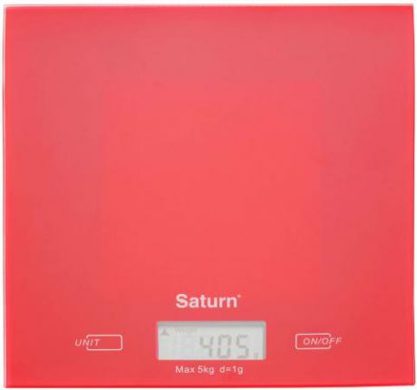 Весы кухонные Saturn ST-KS 7810 красный