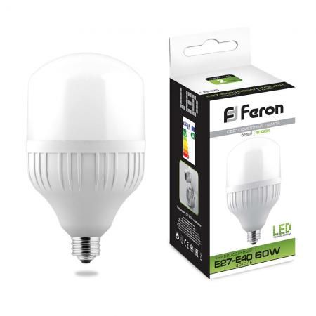 Лампа светодиодная FERON 25821 (60W) 230V E40 4000K, LB-65