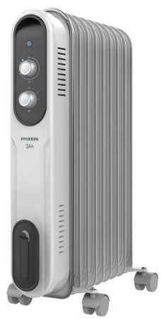 Масляный радиатор Hyundai H-HO-9-07-UI847 1500 Вт белый серый