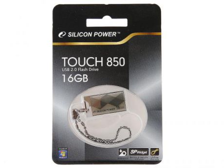 Флешка USB 16Gb Silicon Power Touch 850 SP016GBUF2850V1T титановый