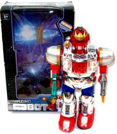 Боевой робот Shantou Gepai Властители - Уран 29 см двигающийся со звуком светящийся 921
