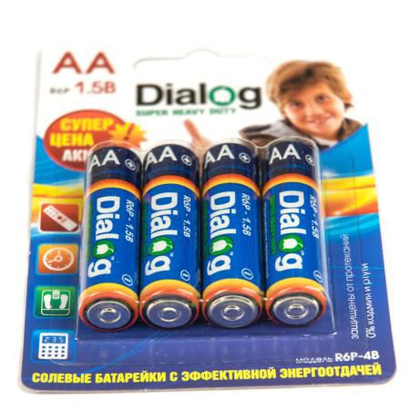 Батарейки Dialog R6P-4B AA 4 шт