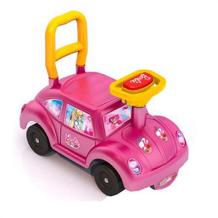 Каталка-машинка Нордпласт Барби пластик от 1 года на колесах розовый 431003