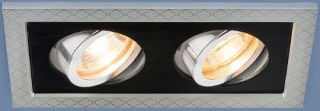Встраиваемый светильник Elektrostandard 1041/2 MR16 SL/BK серебро/черный 4690389095443