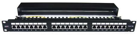 Патч-панель MDX 19, 24 порта RJ-45, категория 5e, STP, 1U, MDX-PPR-FTP5е-24