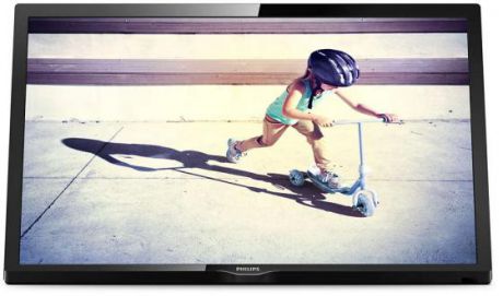 Телевизор 24" Philips 24PHS4022/60 черный 1366x768 50 Гц VGA USB Разьем для наушников