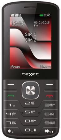 Мобильный телефон Texet TM-D329 черный красный 2.4"