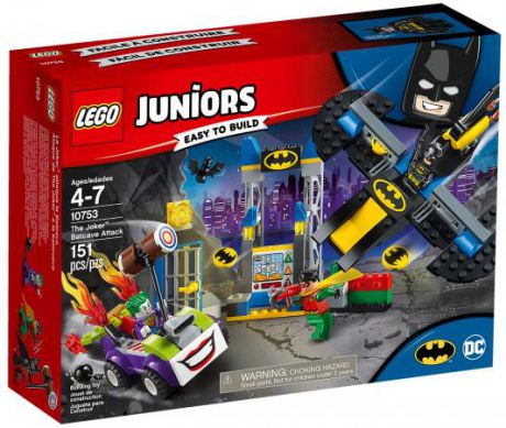 Конструктор LEGO Juniors: Нападение Джокера на Бэтпещеру 151 элемент 10753