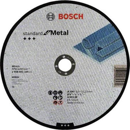 Круг отрезной BOSCH Standard for Metal 230x3,0x22 (2.608.603.168) по металлу