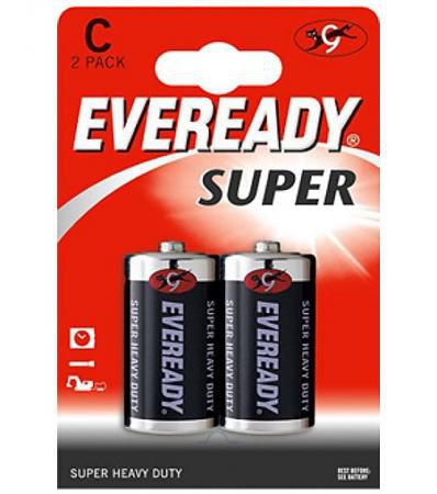 ENERGIZER Батарейка солевая Eveready R14 тип C 2шт