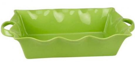 Форма для выпечки Frybest PROV-45P прямоуг. 45х26х8,5см керамика зеленый
