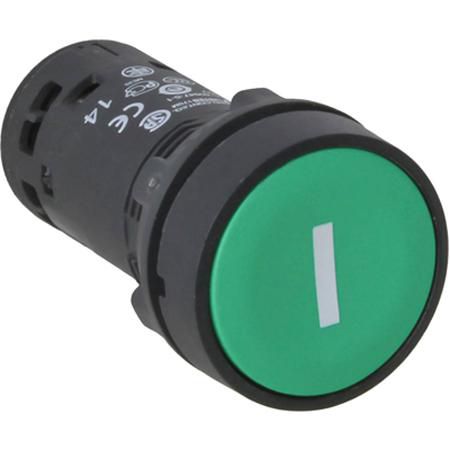 Кнопка Schneider Electric 22мм с возвратом зеленый XB7NA3131