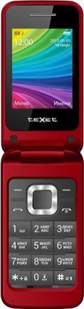 Мобильный телефон Texet TM-204 красный 2.4" 32 Мб