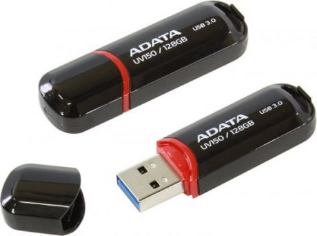 Флешка USB 128Gb A-Data UV150 USB3.0 AUV150-128G-RBK черный
