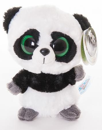 Мягкая игрушка панда AURORA Юху и друзья 12 см белый черный синтепон плюш 12-106