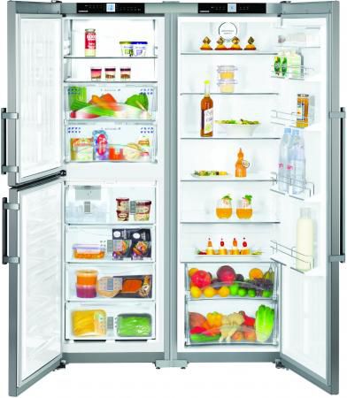 Холодильник Side by Side Liebherr SBSEF 7343 серебристый