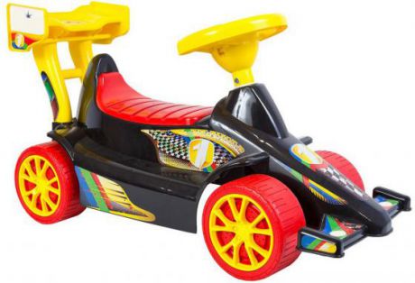 Каталка Rich Toys Гоночный Спорткар Super Sport 1 пластик от 10 месяцев черно-красный ОР894