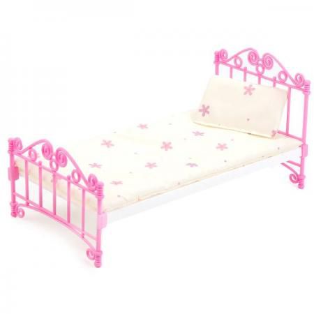Кроватка для кукол Огонек Кроватка розовая С-1427