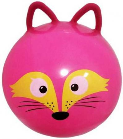 Мяч-попрыгун Moby Kids Лисенок пластик от 3 лет розовый 635196