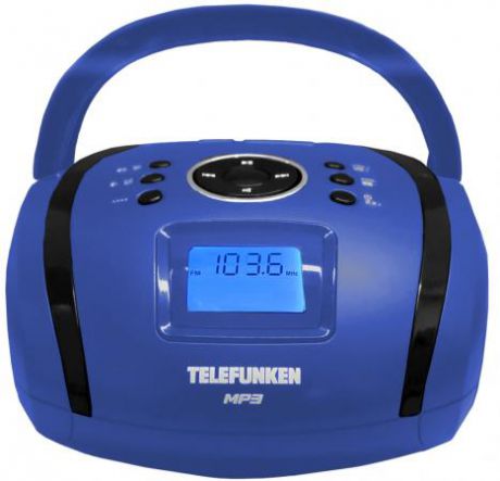 Магнитола Telefunken TF-SRP3449(синий с черным)