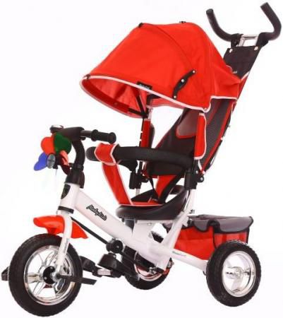 Велосипед трехколёсный Moby Kids Comfort EVA 250/200 мм красный 641047