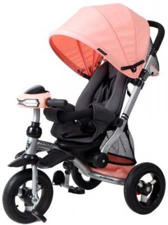 Велосипед трехколёсный Moby Kids Stroller trike 10x10 AIR Car 250 мм розовый 641075