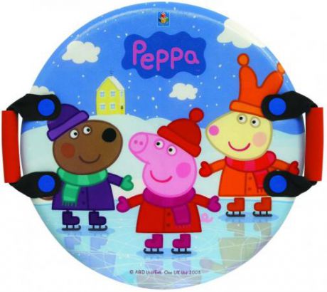 Ледянка Peppa Pig Peppa Т57001 до 100 кг пластик текстиль ПВХ рисунок разноцветный