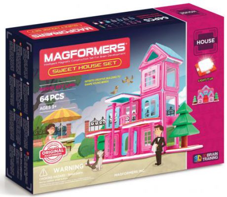 Магнитный конструктор Magformers Sweet House Set 64 элемента 705001