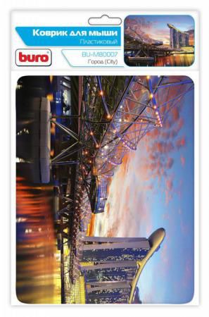 Коврик для мыши Buro BU-M80007 пластик ночной город