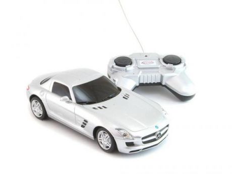 Машинка на радиоуправлении Welly Mercedes-Benz SLS AMG серебристый от 3 лет пластик 84002W