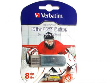 Флешка USB 8Gb Verbatim Mini Graffiti Edition Hockey 049878 USB2.0