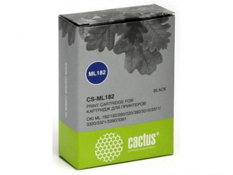 Картридж Cactus CS-ML182 для OKI ML-182/192/280/320/390 черный 2000000 знаков