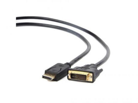 Кабель DisplayPort-DVI 1.0м Gembird экранированный черный CC-DPM-DVIM-1M