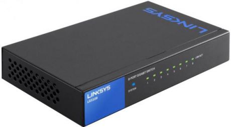 Коммутатор Linksys LGS108-EU неуправляемый 8 портов 10/100/1000BASE-T