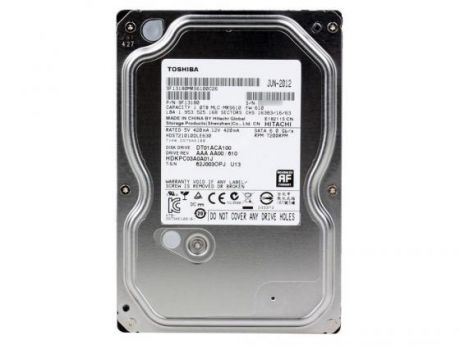 Жесткий диск 3.5" 1 Tb 7200rpm 32Mb cache Toshiba DT01ACA100 SATA III 6 Gb/s