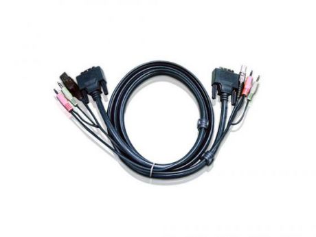 Кабель ATEN 2L-7D02U DVI/USBA/SP.MC-DVI/USB B 1.8м