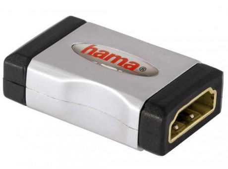 Переходник HDMI(f)-HDMI(f) Hama High Speed серо-черный 00122231