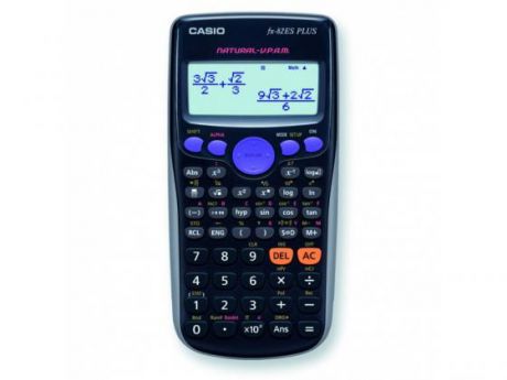 Калькулятор Casio FX-82ESPLUS питание от батареи 10+2 разряда научный 252 функций черный