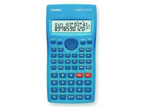 Калькулятор Casio FX-82SXPLUS питание от батареи 12 разряда научный 177 функций синий