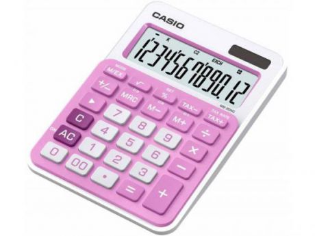 Калькулятор Casio MS-20NC-PK-S-EC 12-разрядный розовый