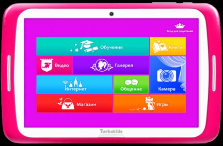 Планшет TurboSmart Turbokids Princess 7" 8Gb розовый Wi-Fi Bluetooth Android Princess