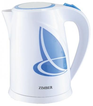 Чайник Zimber ZM-11077 2200 Вт 1.8 л пластик белый синий
